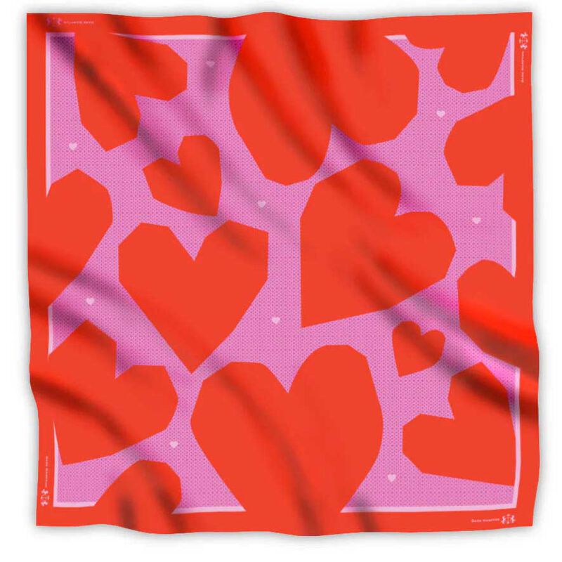 Dark Hampton Have Heart Cashmere Modal Scarf image number 2